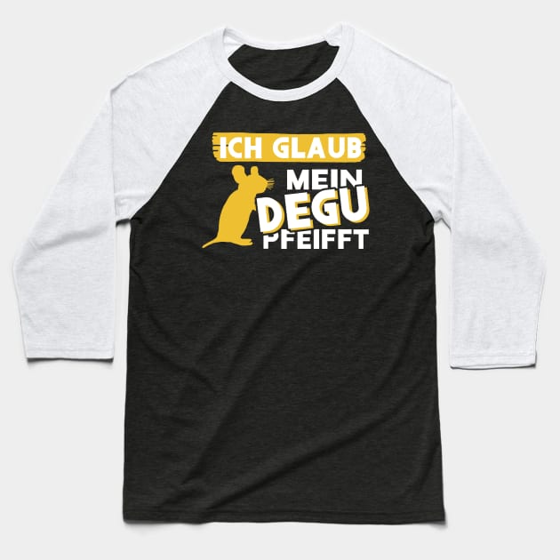 niedlicher Degu Spruch Motiv Liebe Haustier Baseball T-Shirt by FindYourFavouriteDesign